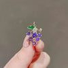 Ladies Alloy Fruit Pattern Electroplating Antiexposure Brooch For Fixing Clothes