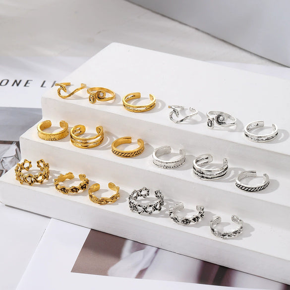 Ladies Alloy Geometric Exotic Foot Ring