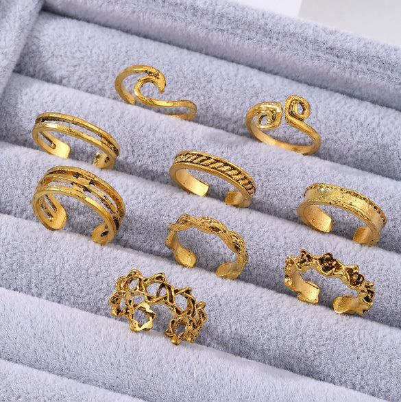 Ladies Alloy Geometric Exotic Foot Ring