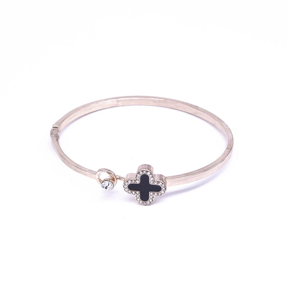 Ladies Alloy Heart Shape Inlaid Crystal Jewelry Bracelet