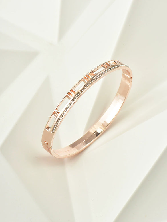 Ladies Alloy Heart Shape Inlaid Crystal Jewelry Bracelet