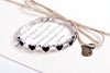 Ladies Alloy Heart Shape Inlaid Crystal Jewelry Bracelet