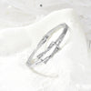 Ladies Alloy Heart Shape Inlaid Crystal Jewelry Bracelet