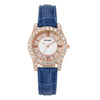 Ladies Alloy Imitation Leather Strap Round Dial Quartz Watch With Roman Face And Simple Fashion Style