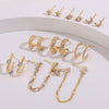 Ladies Alloy Inlaid Rhinestone Earrings With Diamond Treatment