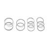 Ladies Alloy Minimalist Style Electroplated Joint Ring Tenpiece Set