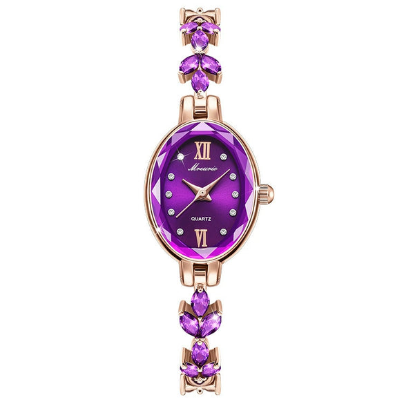 Ladies Alloy Oval Quartz Watch With Fashionable Style
