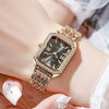 Ladies Alloy Quartz Watch With Diamond Encrusted And Round Dial Leisure Style