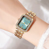 Ladies Alloy Quartz Watch With Diamond Encrusted And Round Dial Leisure Style