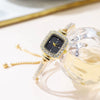 Ladies Alloy Rectangle Dial Bracelet Watch With Stainless Steel Buckle Leisure Style