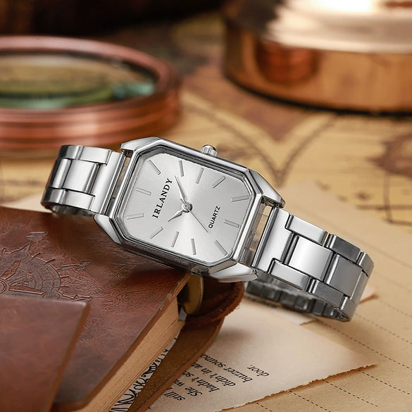 Ladies Alloy Rectangle Quartz Watch Wholesale