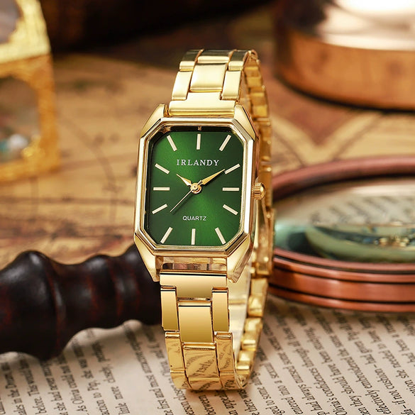 Ladies Alloy Rectangle Quartz Watch Wholesale