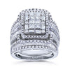 Ladies Alloy Rhinestone Geometric Ring Set
