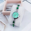 Ladies Alloy Round Dial Fashion Cat's Claw Diamond Bracelet Watch