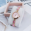 Ladies Alloy Round Dial Fashion Cat's Claw Diamond Bracelet Watch