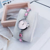 Ladies Alloy Round Dial Fashion Cat's Claw Diamond Bracelet Watch