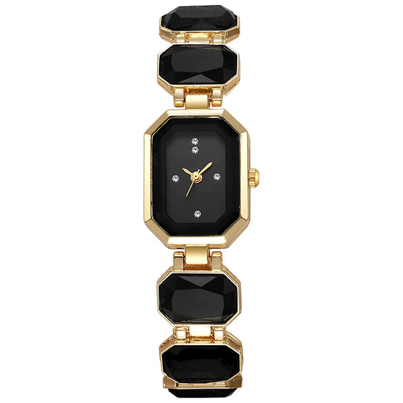 Ladies Alloy Square Dial Bracelet Watch Fashion Temperament