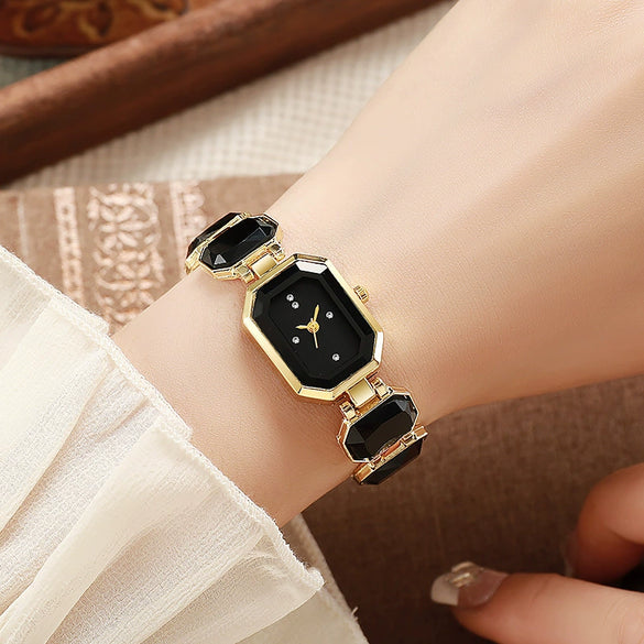 Ladies Alloy Square Dial Bracelet Watch Fashion Temperament