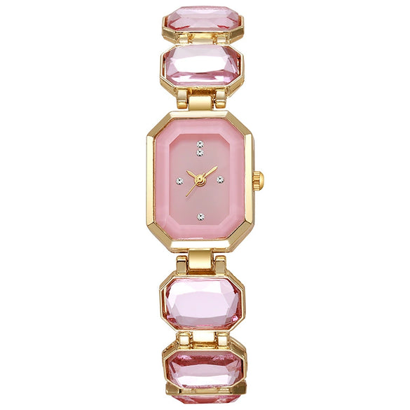 Ladies Alloy Square Dial Bracelet Watch Fashion Temperament