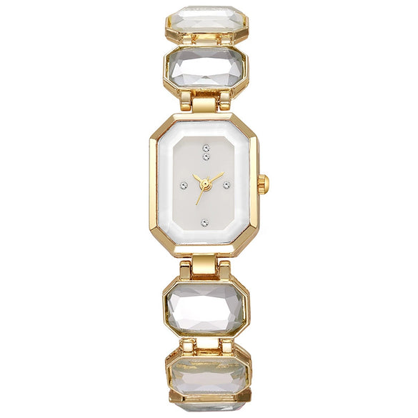 Ladies Alloy Square Dial Bracelet Watch Fashion Temperament