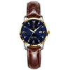 Ladies Alloy Stainless Steel Waterproof Ultrathin Round Business Style Watch