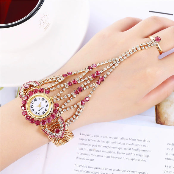 Ladies Alloy Watch With Round Dial And Fashion Style