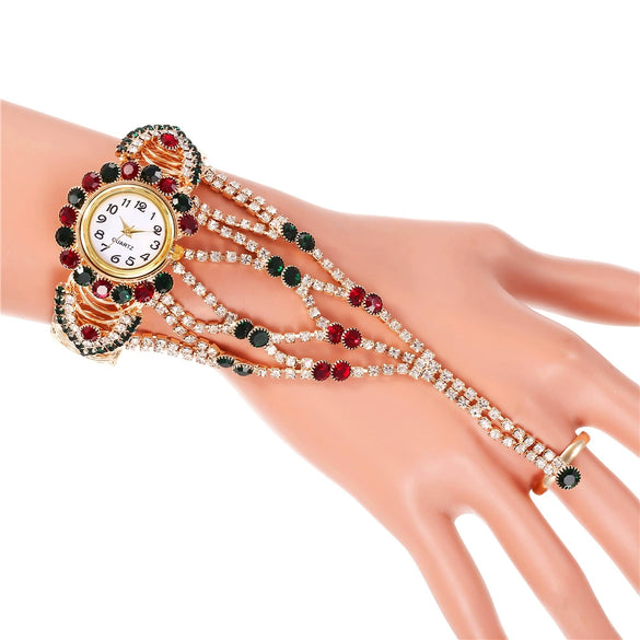 Ladies Alloy Watch With Round Dial And Fashion Style