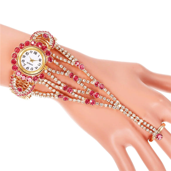 Ladies Alloy Watch With Round Dial And Fashion Style