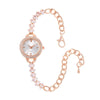 Ladies Alloy Watch With Round Dial And Lobster Clasp Fashionable Style