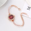 Ladies Alloy Watch With Round Dial And Lobster Clasp Fashionable Style