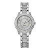 Ladies Alloy Wrist Watch Fashionable Round Dial Quartz Watch