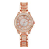 Ladies Alloy Wrist Watch Fashionable Round Dial Quartz Watch