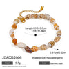 Ladies Anklet Natural Shell Geometric Titanium Steel 18K Gold