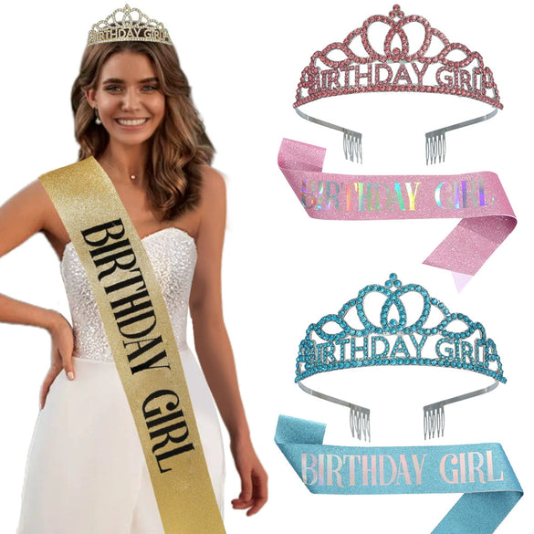 Ladies Birthday Crown Shoulder Strap Set Alloy Semimanual And Half Mechanical