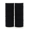 Ladies Black Hair Ring Simple Style Rubber Band High Temperature Machine Glued