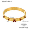 Ladies Bracelet Stainless Steel Zircon Glass Minimalist Geometric Electroplated