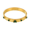 Ladies Bracelet Stainless Steel Zircon Glass Minimalist Geometric Electroplated