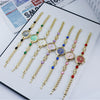 Ladies Bracelet Watch Casual Style Round Dial Stainless Steel Buckle Alloy Case Mineral Mirror
