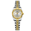 Ladies Business Style Alloy And Stainless Steel Waterproof Quartz Watch With Round Dial