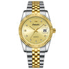 Ladies Business Style Alloy And Stainless Steel Waterproof Quartz Watch With Round Dial