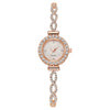 Ladies Casual Alloy Round Quartz Watch With Stainless Steel Buckle