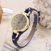 Ladies Casual Pu Leather And Alloy Quartz Watch With Rivet Punk Style