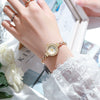 Ladies Casual Quartz Watch With Round Dial Alloy Strap And Buckle