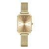 Ladies Casual Retro Square Waterproof Watch With Japanese Movement Alloy Case Stainless Steel Strap And Mineral Reinforced Glass Mirror