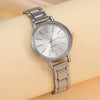 Ladies Casual Round Dial Quartz Watch With Alloy Case And Strap