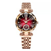Ladies Casual Ultrathin Waterproof Quartz Watch With Alloy Case Stainless Steel Strap And Sapphire Crystal Glass Mirror Round Dial