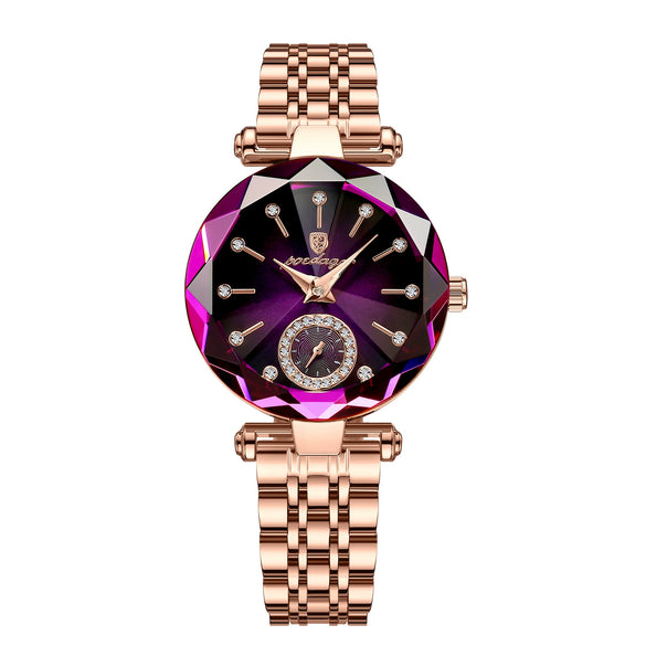 Ladies Casual Ultrathin Waterproof Quartz Watch With Alloy Case Stainless Steel Strap And Sapphire Crystal Glass Mirror Round Dial