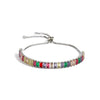 Ladies Copper Bracelet With Inlaid Zircon And Geometric Design