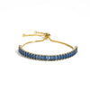 Ladies Copper Bracelet With Inlaid Zircon And Geometric Design