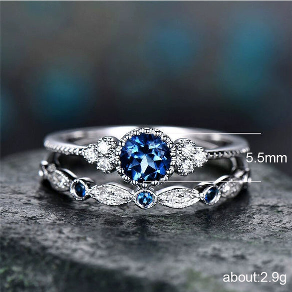 Ladies Copper Geometric Joker Zircon Emerald Ring